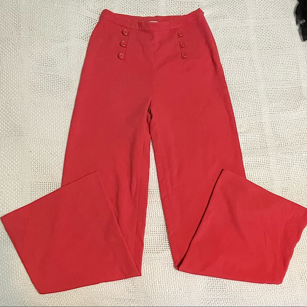 Wide leg coral pants✨